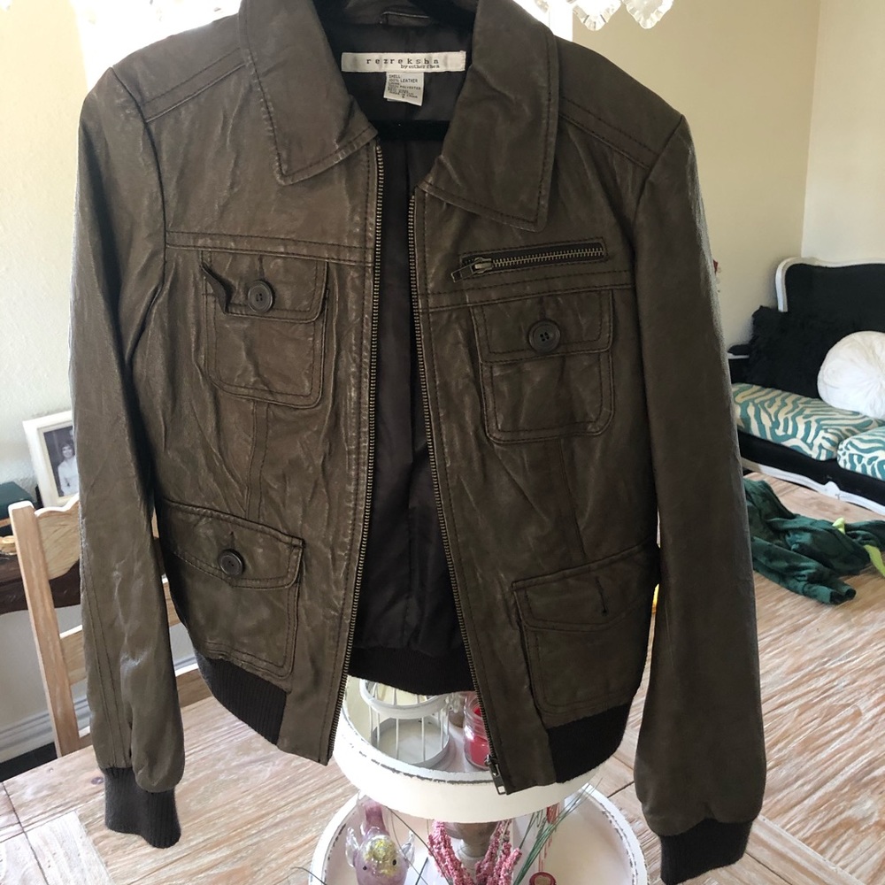 Leather jacket